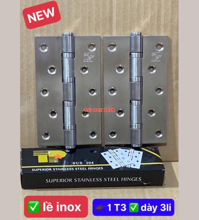 Bản lề inox mới