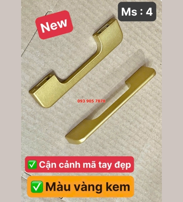 Tay nắm tủ Hiệu TP vàng kem