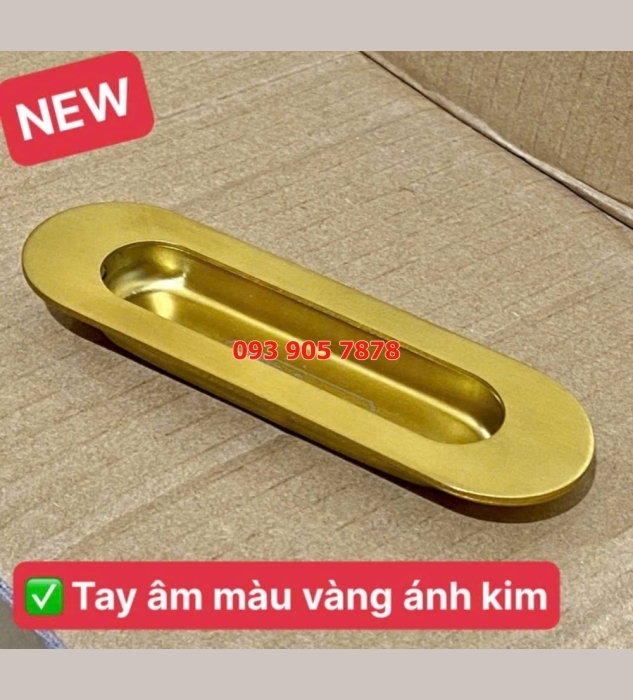 Tay tủ âm vàng ánh kim TP