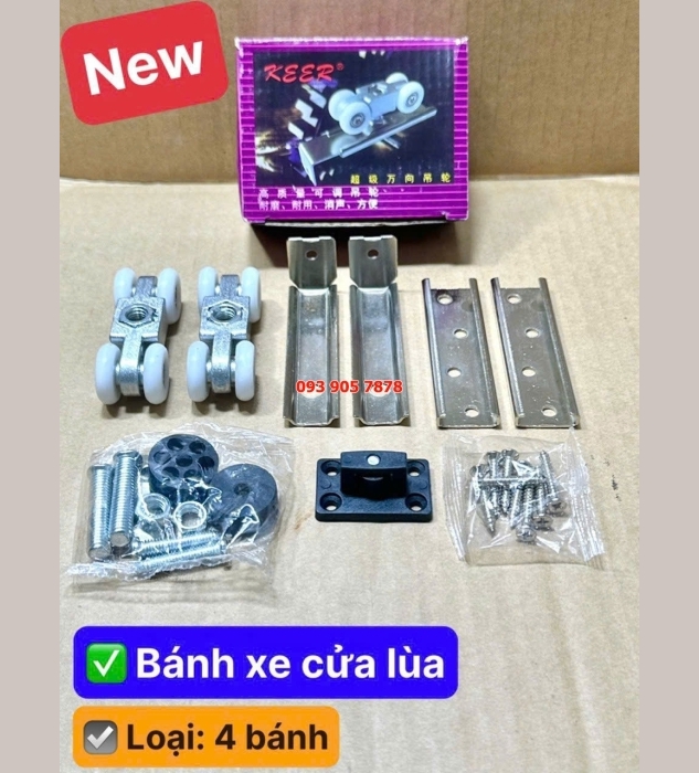 Bánh xe cửa lùa TP