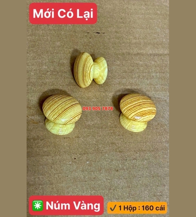 Núm tủ vàng hộp 160 cái TP 