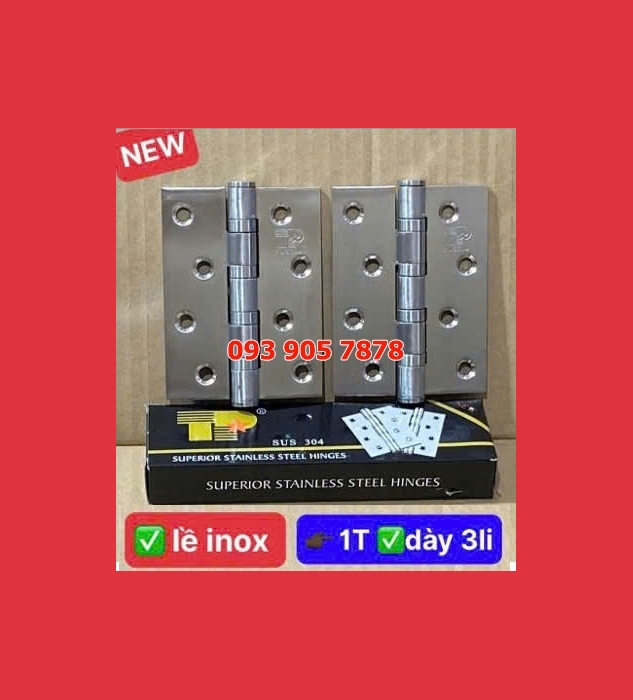 Bản lề inox 1T 3li TP