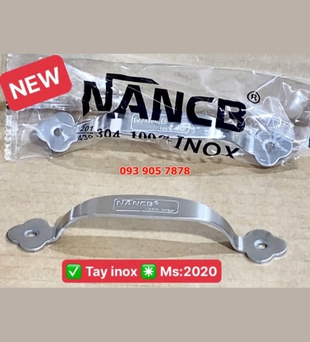 tay nắm tủ inox Nancb